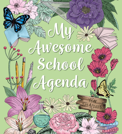 My Awesome School Agenda - Enchanted green