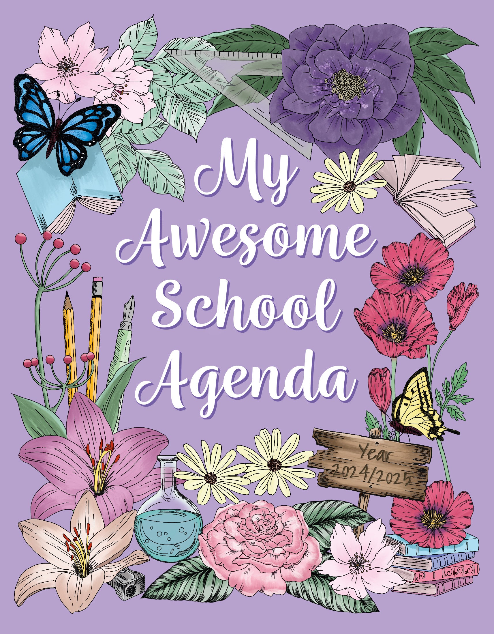 My Awesome School Agenda - Whimsy Lavender