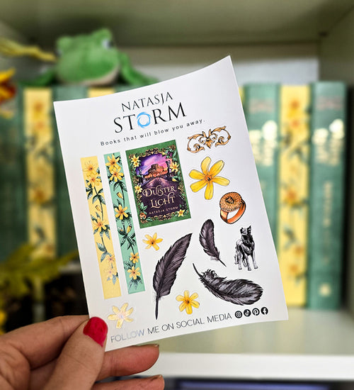 Sticker sheet My debut novel