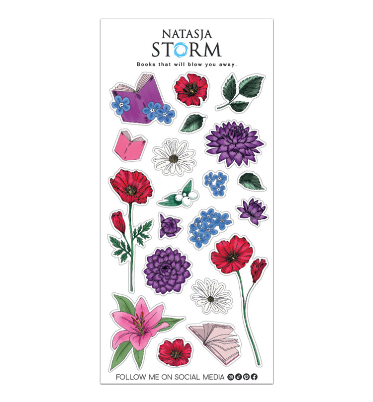 Sticker sheet Vivid Flowers
