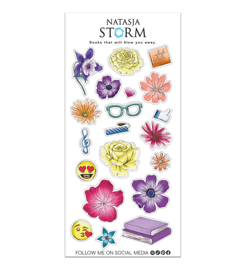 Sticker sheet Reading Friends