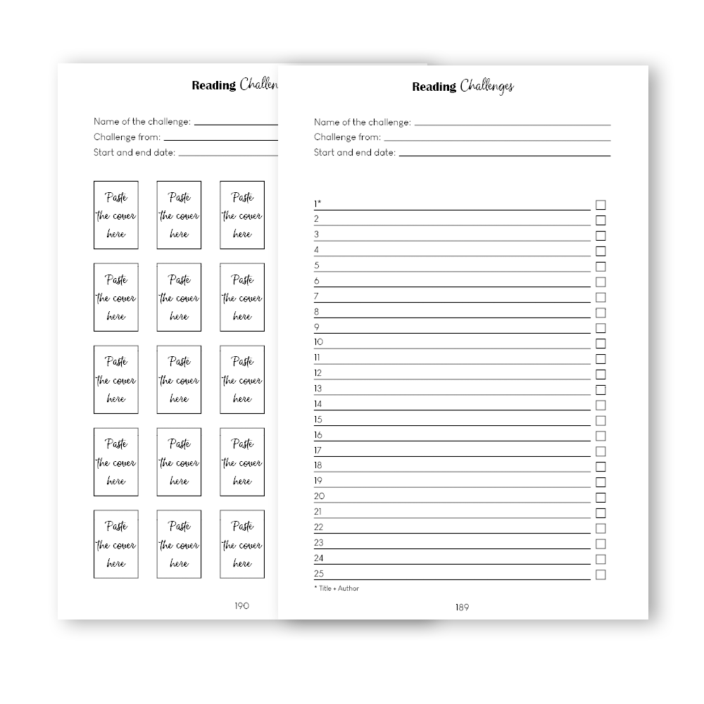 Blank Reading Challenge